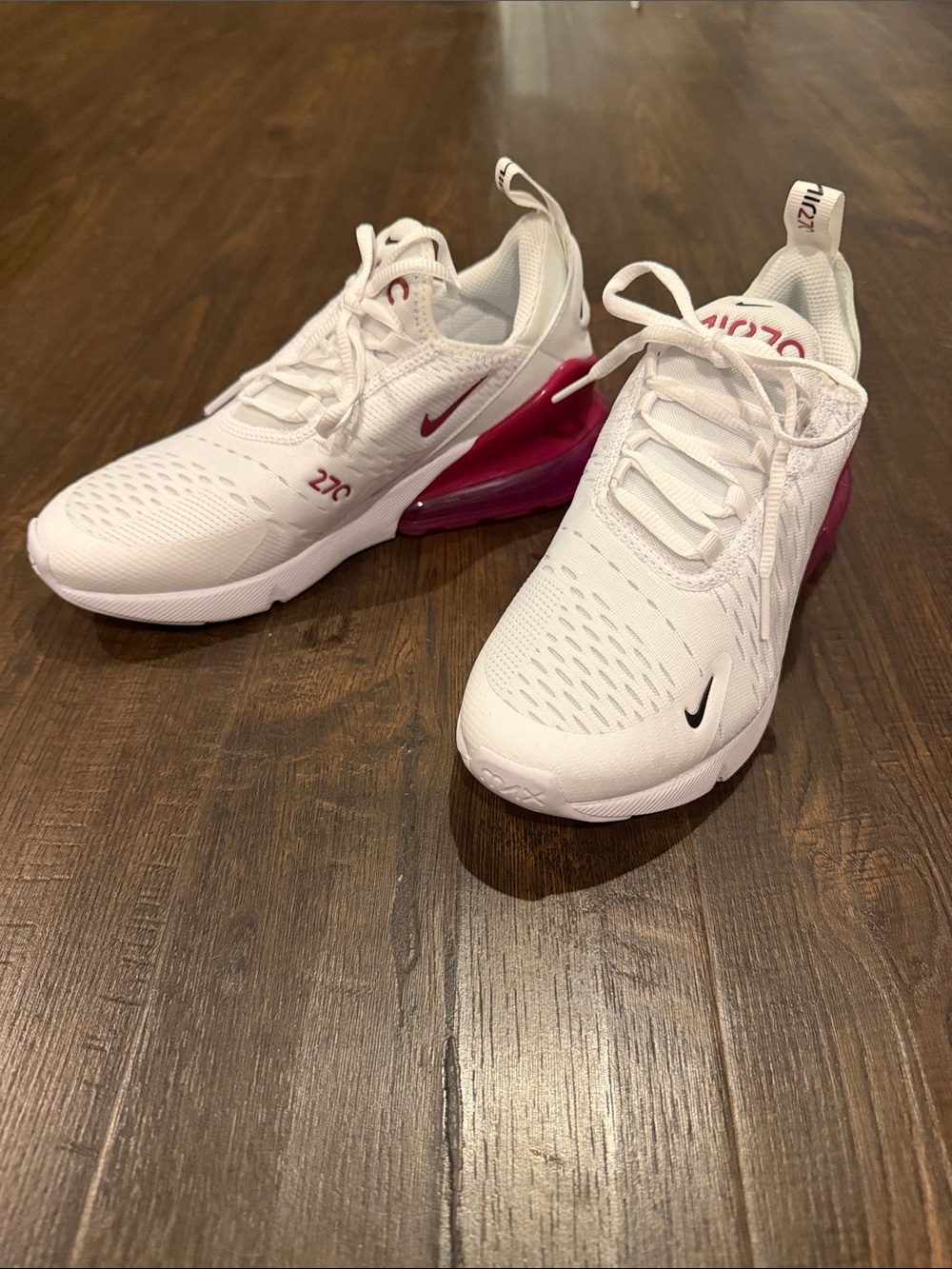 Nike Kids Air Max 270 Sneakers - White & Pink